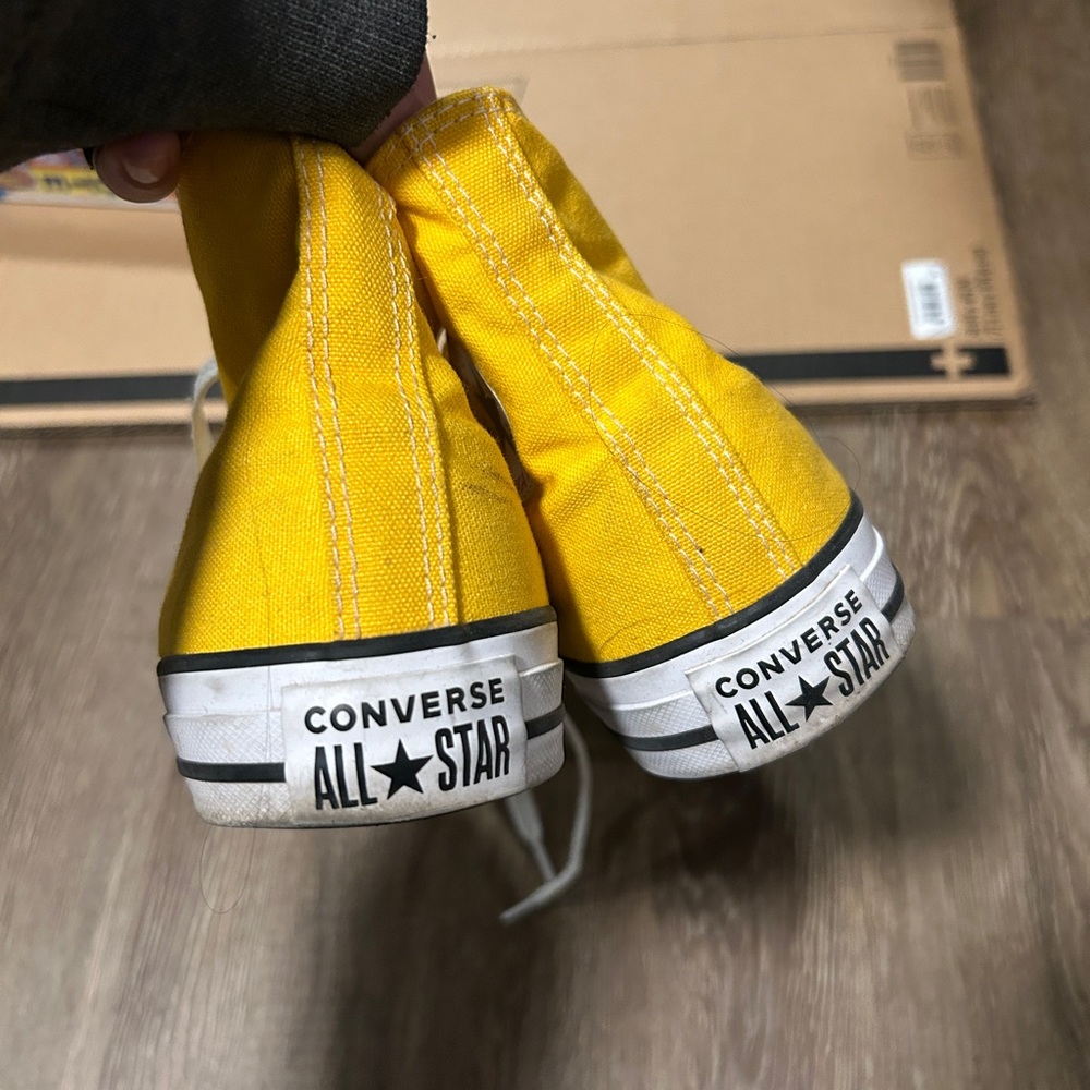 Yellow High Top Converse